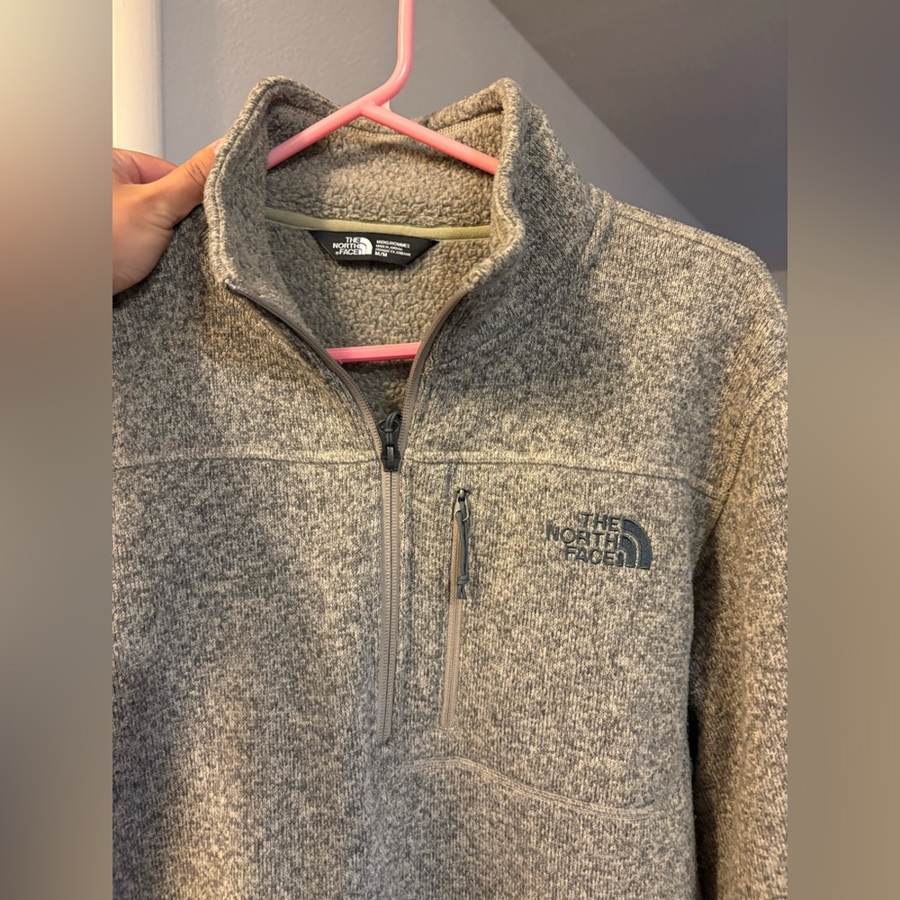 The North Face Heathered Gray Zip-Up Jacket